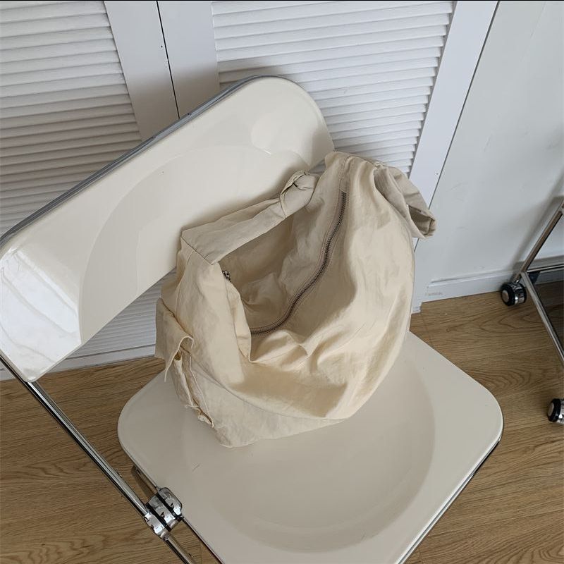 Shoulder Bag Nylon Handbag Shoulder Strap Tie Big Dumpling Crossbody Vintage Bag