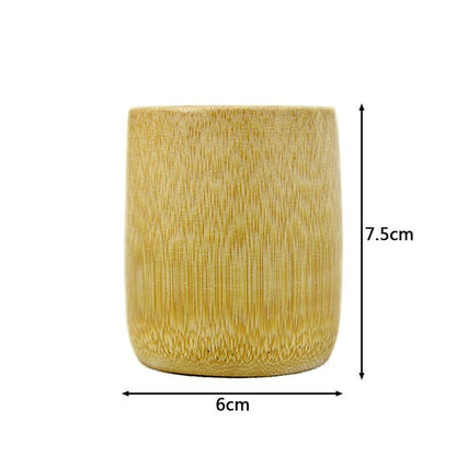 Natural Pure Bamboo Tea Cups Handmade Water Cup Tea Set Cups Insulated Drinkware