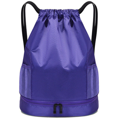 Waterproof Basketball Bag Wet Dry Separation Bags Swimming Drawstring Backpack