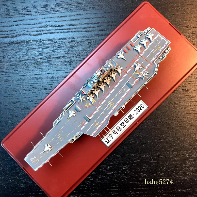 Chinese Aircraft Carrier Liaoning/Fu Jian Alloy Ship Static Finished Model W/Box