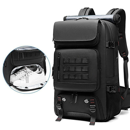 Men Travel Backpack 60L Outdoors Backpack Bag Backpack Shoe Bag
