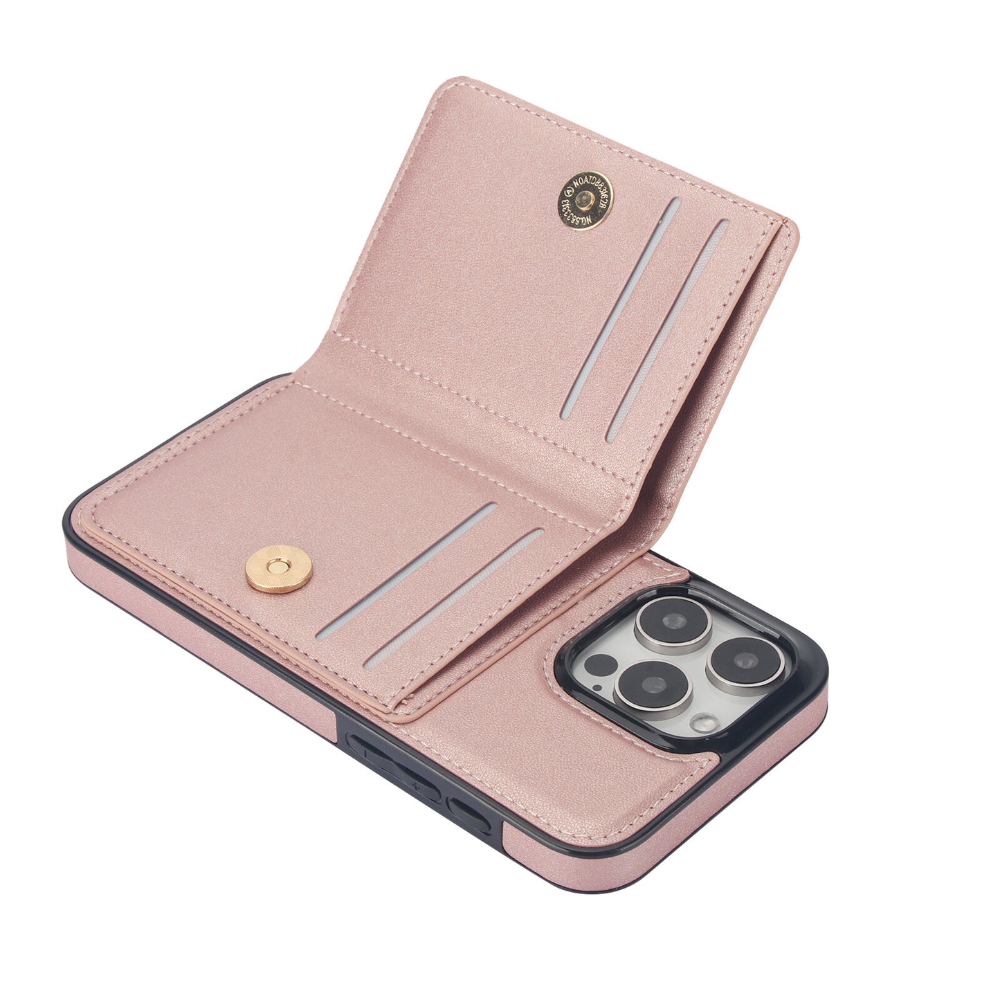 Wallet Case for iPhone 16e 15 14 13 12 11 Pro Max SE 2022 XR with Rotation Ring