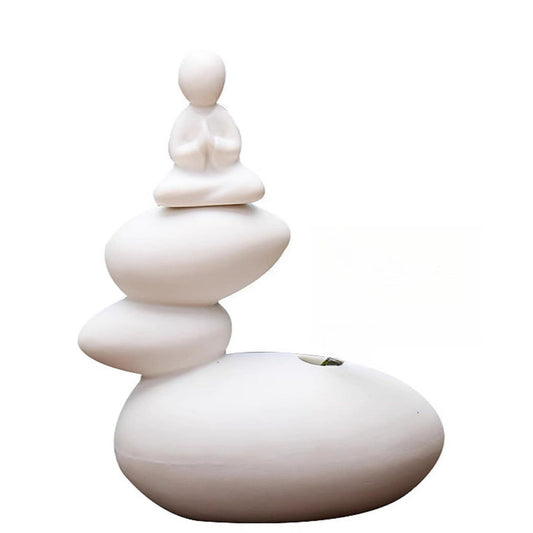 Chinese Buddha Statue Ceramic Hydroponic Tea Pet 12cm Tea Play Table Decoration