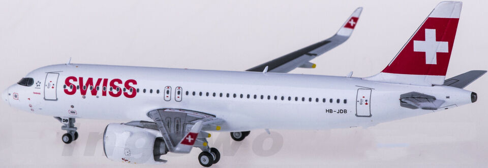 1:400 JC Wings SWISS AIRBUS A320neo Passenger Airplane Diecast Aircraft Model