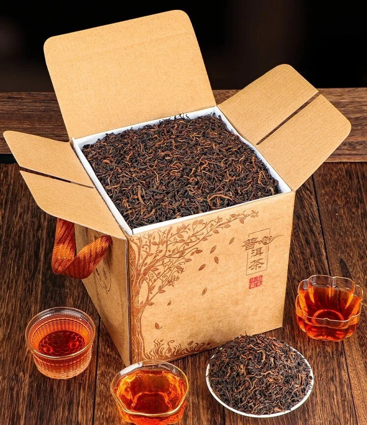 1000g MengHai BanZhang GongTing Puerh tea bulk pu'erh Ripe tea ChenXiang Puerh