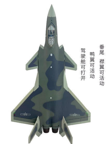 1:60 38CM AVIC China J-20 Stealth Fighter Plane Diecast Military Aircraft Model