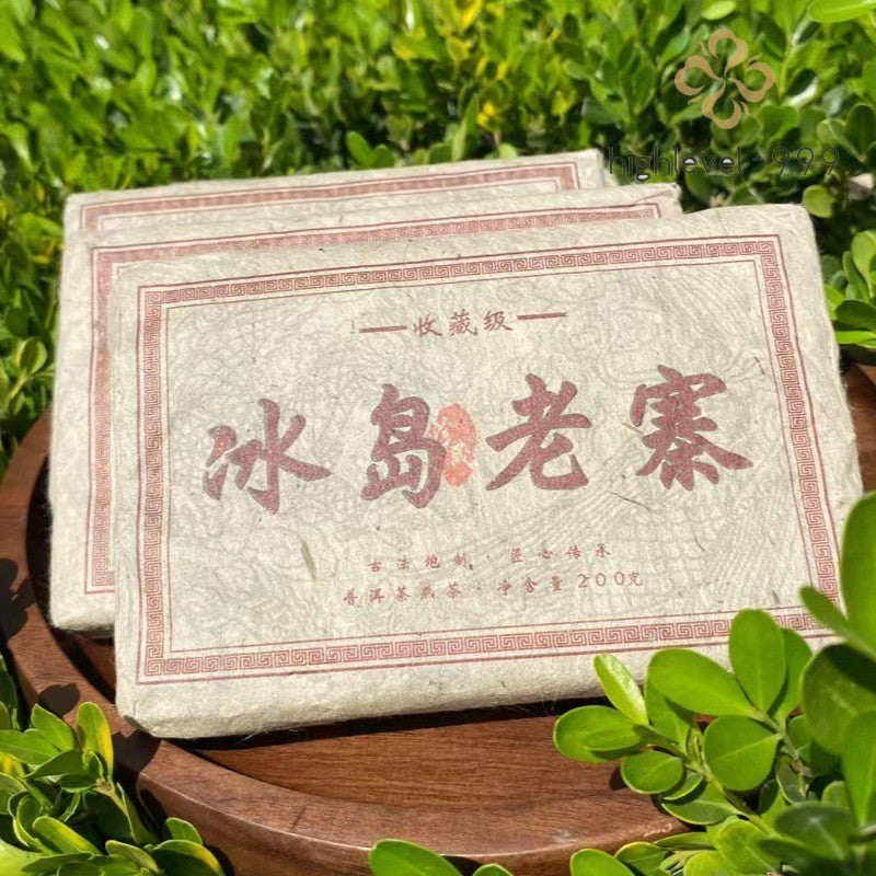 200g Ripe Puer Tea Brick Bingdao Laozhai Yunnan Mountain Grown Tea