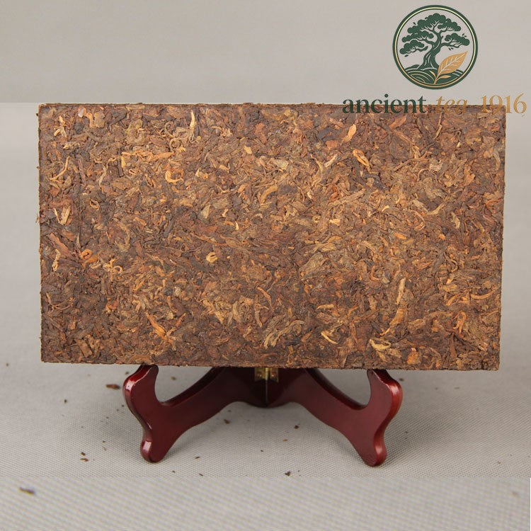 1000g Qiaomu Pu'er Tea Brick Yunnan Pu Erh Ripe Tea Jinya Brick Tea