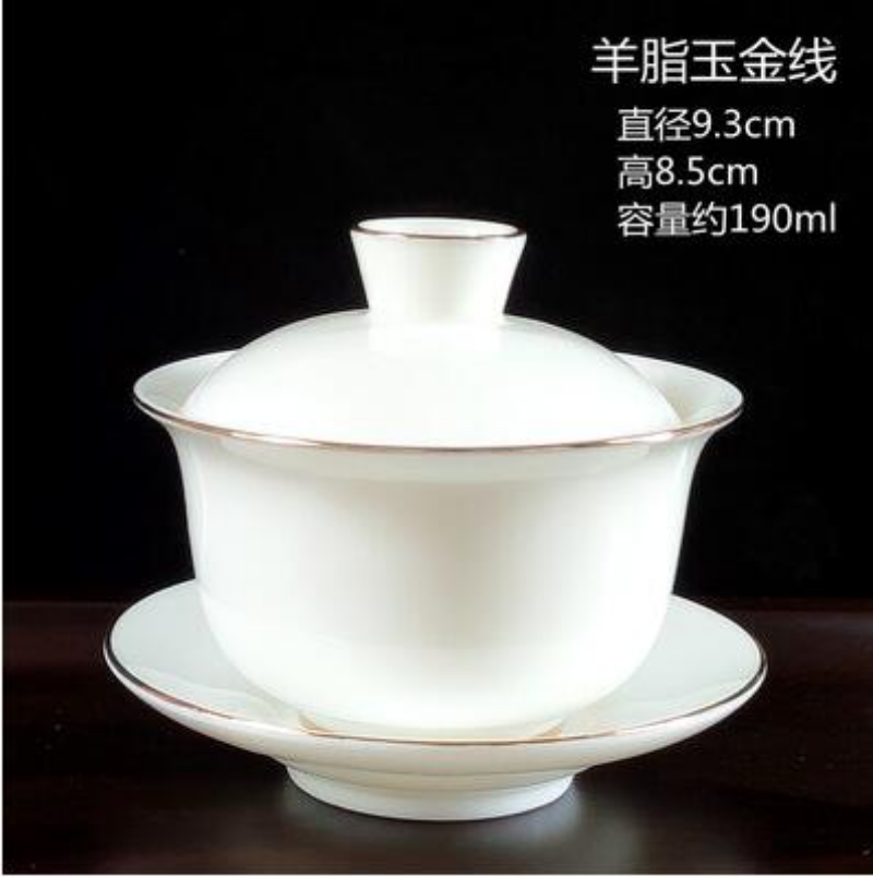 Gaiwan Jingdezhen Blue and White Porcelain Tea Bowl Celadon White Cup