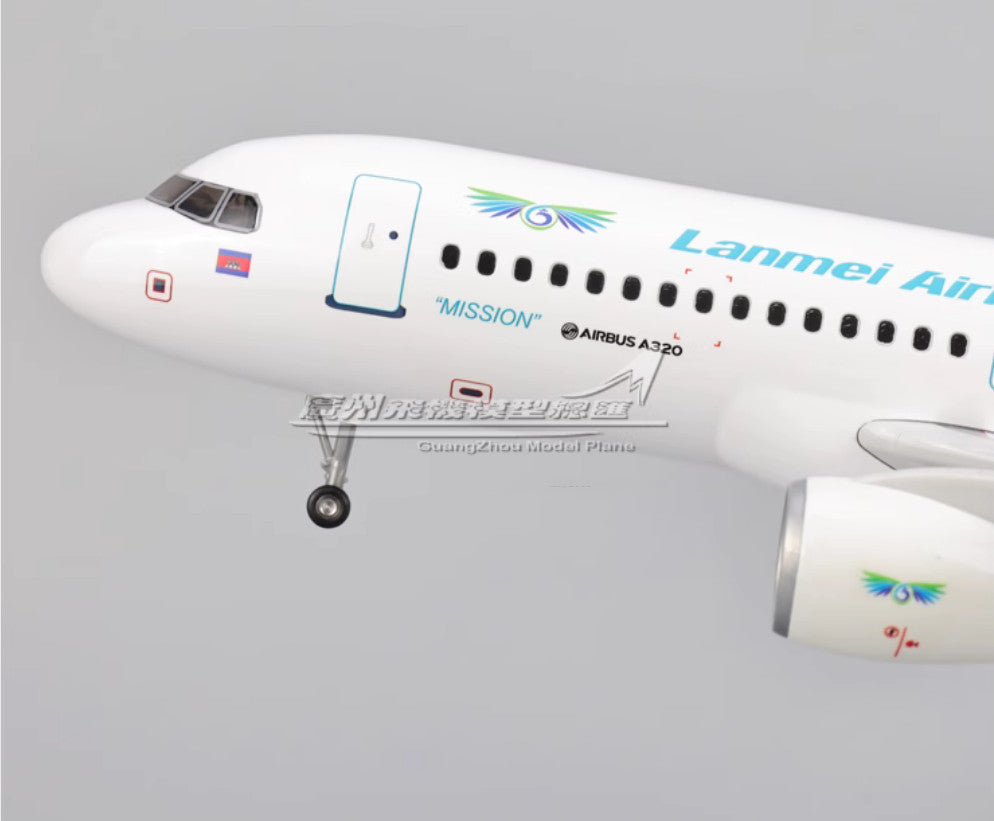 47CM 1:80 Lanmei Airlines AIRBUS A320neo Airplane Landing Gears Resin Model
