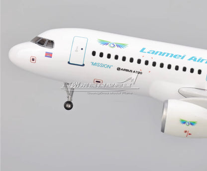 47CM 1:80 Lanmei Airlines AIRBUS A320neo Airplane Landing Gears Resin Model