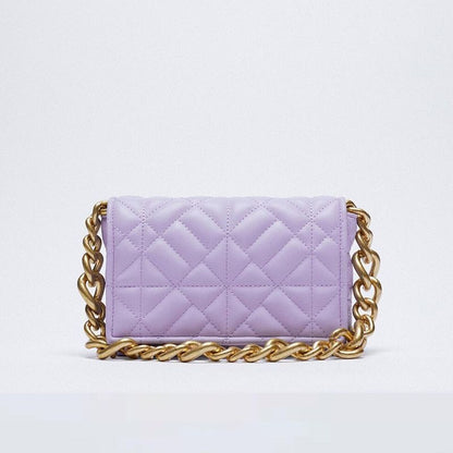 Soft Leather Chain Shoulder Bag Purse Handbag Clutch Tote High Quality S/L Sizes