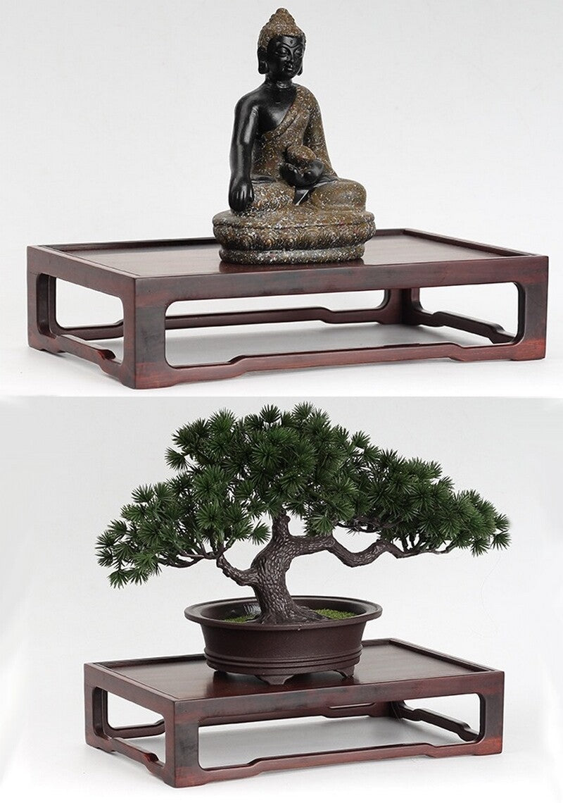 Chinese Rosewood Display Table Stand Rack Vase Bonsai Buddha Statue Desk Base