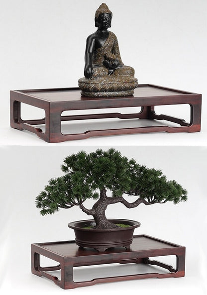 Chinese Rosewood Display Table Stand Rack Vase Bonsai Buddha Statue Desk Base