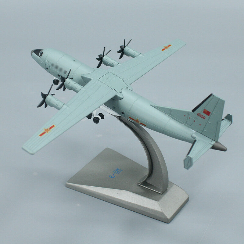 1:200 19CM AVIC China Air Force Y-9 Transport Aircraft Diecast Airplane Model