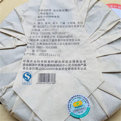Mother Tree Tea * 2013 The Ancestor of Mengku Big Leaf Raw Puer Pu'er Tea 500g