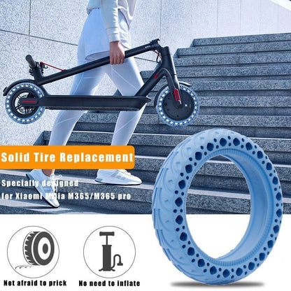 8.5" Rubber Solid Yellow Tire Electric Scooter Shock Absorber Damping Tubeless