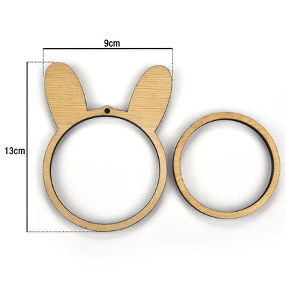 Mini Embroidery Hoop Wooden Ring DIY Cross Stitch Needle Frame Craft Sewing Tool