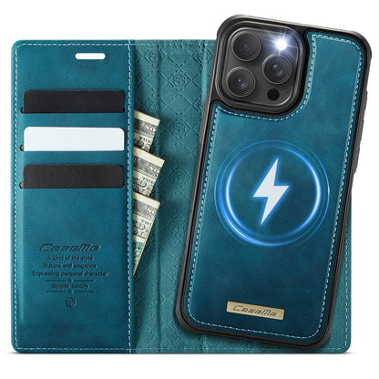 For iPhone 16e 16 15 14 13 12 11 Pro Max Detachable Wallet Case with Magsafe