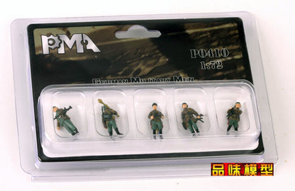 1/72 5Pcs German Armored Division Field Commander Armored 5-Man Model