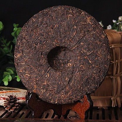 Golden Peacock Premium Shu Puer Cake Ripe Pu-erh Menghai Ripe Puer Tea 357g
