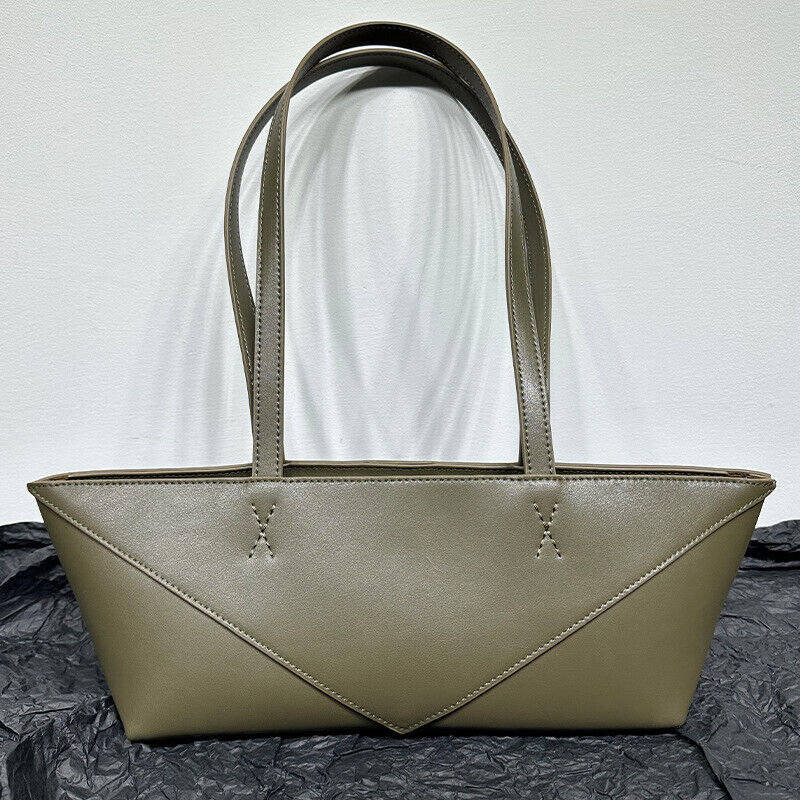 Small Real Leather Fold Shoulder bag Tote Handbag Fashion Purse Top Handles