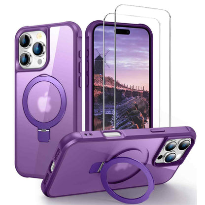 For iPhone 16 15 14 13 12 11 Pro Max Plus Mag-Safe Case with Screen Protector