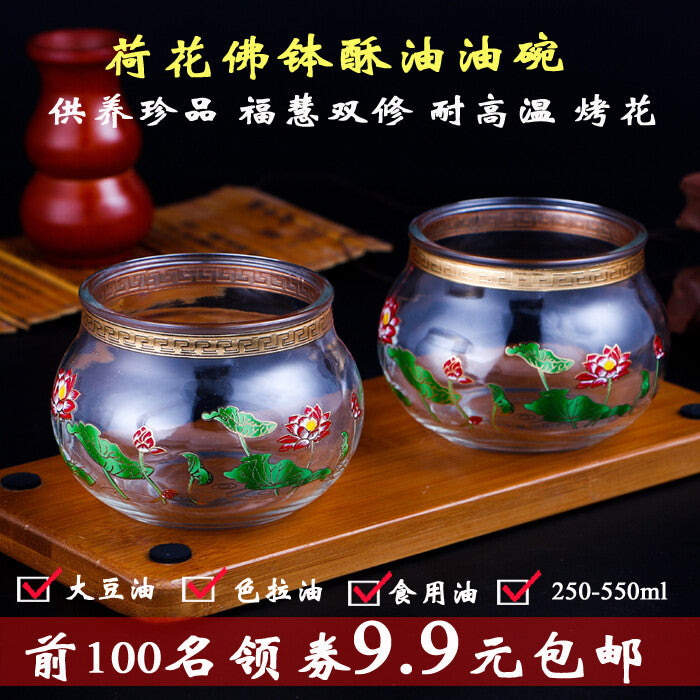 Provide lamps Buddhist lamps lotus lamps crystal glass lamp holders lamp holders