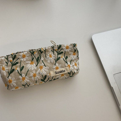 Travel Cosmetic Bag Beauty Storage Woman Makeup Bag Flower Print Cosmetic Case