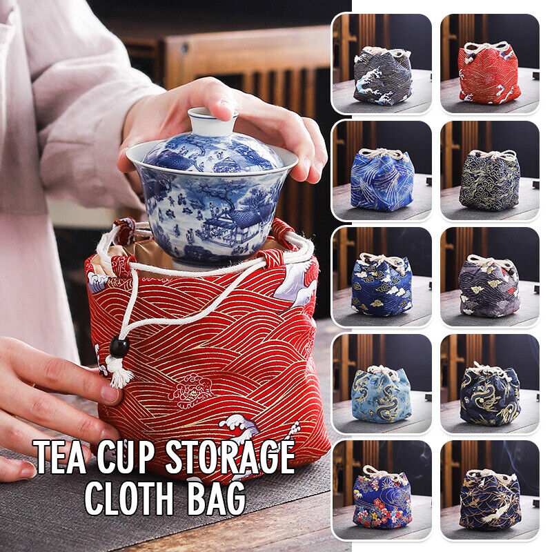 Chinese Tea Teaware Storage Bag Portable Travel Teapot Cup Bag Teacup Cloth Bag
