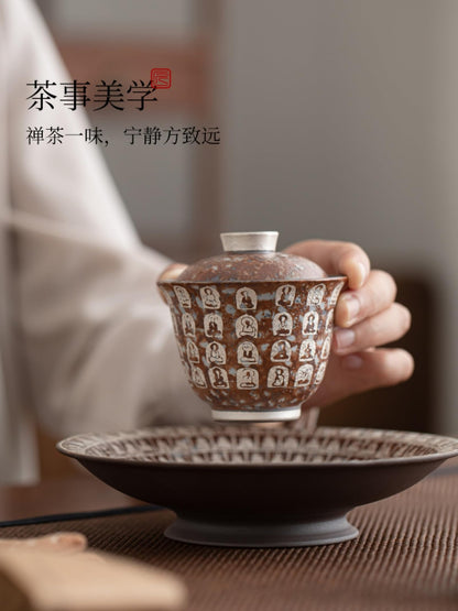 Ceramic Taiwan Tea Set 100ml 3.4 oz Kung Fu Tea Set Porcelain Chinese Style -