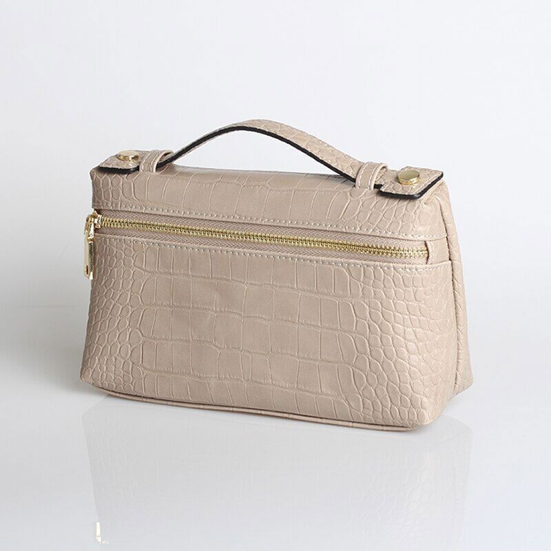 Pattern PU Leather Clutch Bag Women Trendy Make Up Handbag Purse Bag