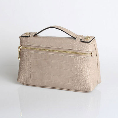 Pattern PU Leather Clutch Bag Women Trendy Make Up Handbag Purse Bag