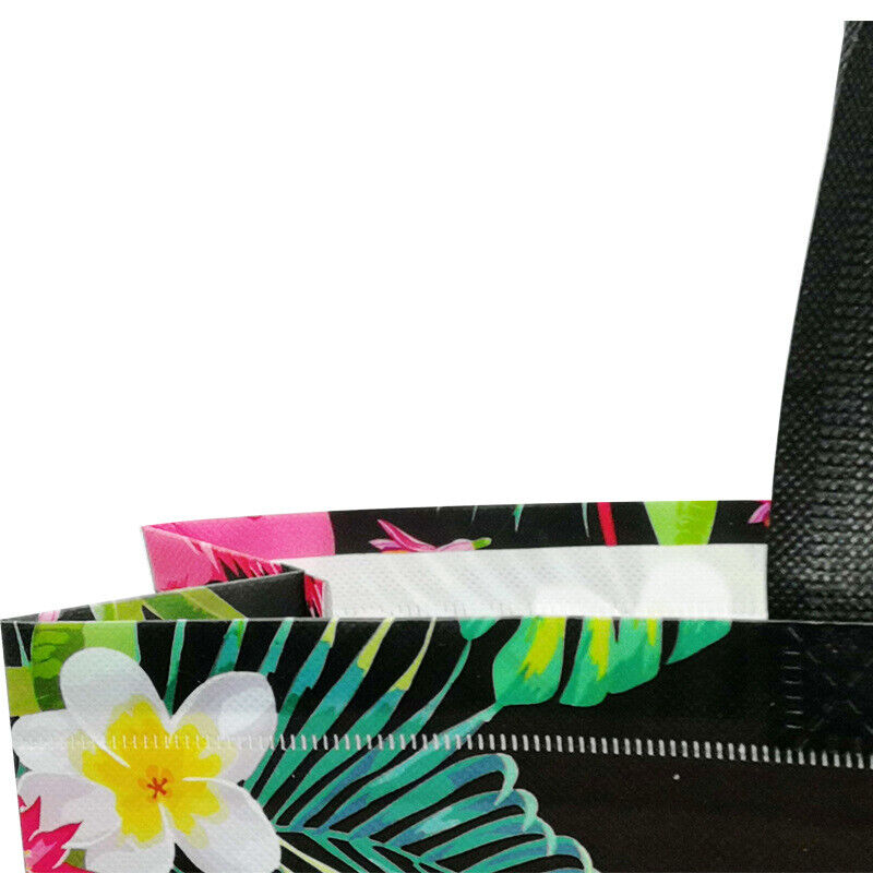 Reusable Shopping Bag Pouch Travel Flamingo Printed Non-woven Fabric Folding Bag