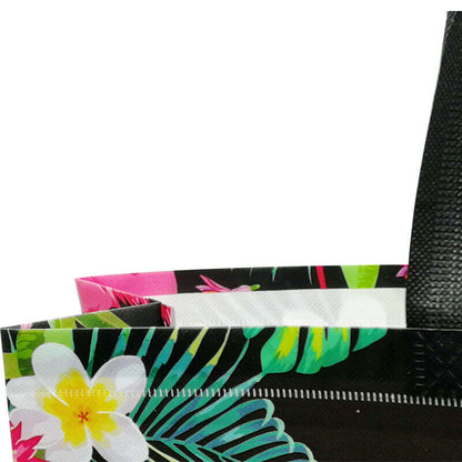 Reusable Shopping Bag Pouch Travel Flamingo Printed Non-woven Fabric Folding Bag