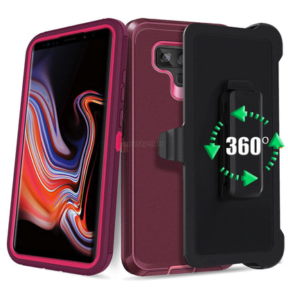 For Samsung Galaxy Note 9 Case w/ Belt Holster Shockproof Phone Cover Accessory