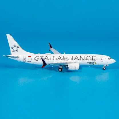 1:400 JC Wings Singapore Airlines B737 MAX 8 Airplane Diecast Aircraft Model
