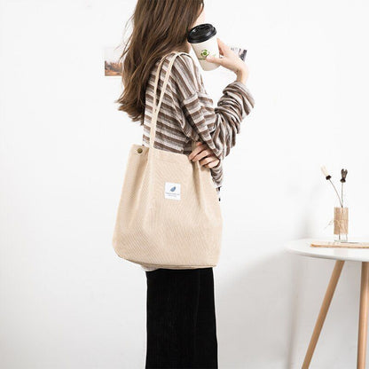Tote Bag Shoulder Handbag Big Capacity Shopping Bag Work Beach Lunch Travel 1 PC