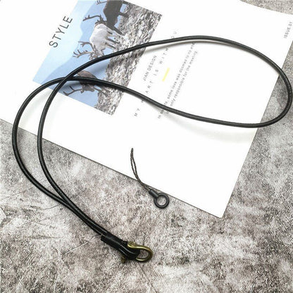 Mobile Phone Straps Cowhide Lanyards Key Leather Card Badge Neck Sling Band 50cm