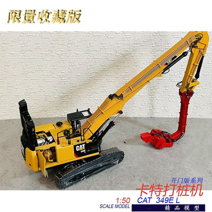 1:50 CAT349EL Piling Machine Excavator Construction Equipment Diecast Model
