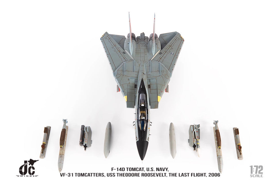 1:72 JC Wings F-14D TOMCAT, U.S. NAVY THE LAST FLIGHT 2006 Fighter Diecast Model