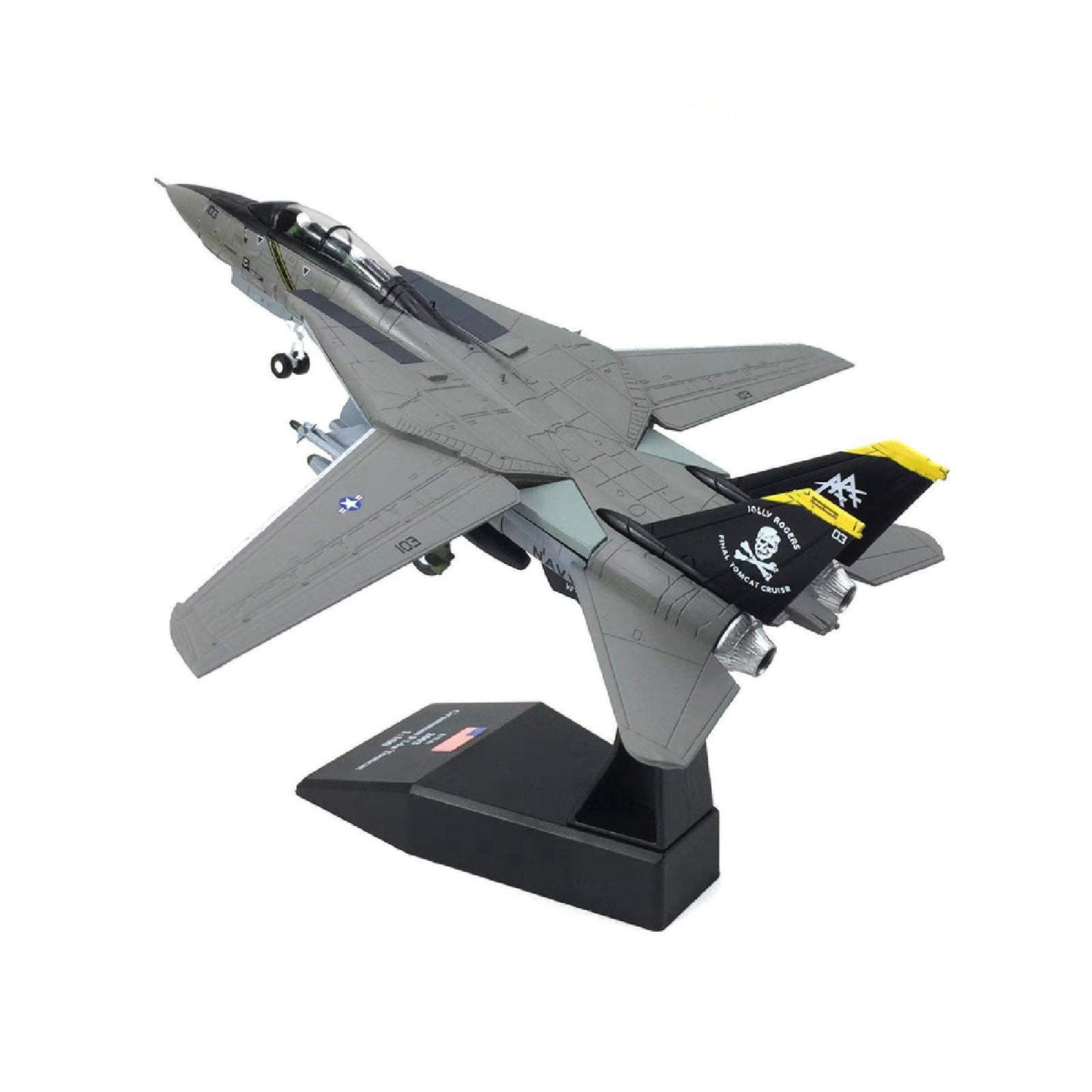 1/100 F-14 Tomcat US Fighter Aircraft Model Alloy Simulation Military Collection