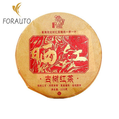 200G Yunnan Tea Tree King Premium Black Tea 2023 Ancient Tree Black Tea Cake -