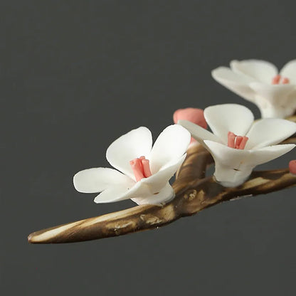 Chinese Ceramic Tea Pet Decoration Handmade Flower Shape Tea Teaware Accessories
