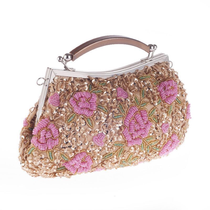 Women Clutch Bags Beads Evening Bag Day Clutches Party Bag Lady Vintage Purse