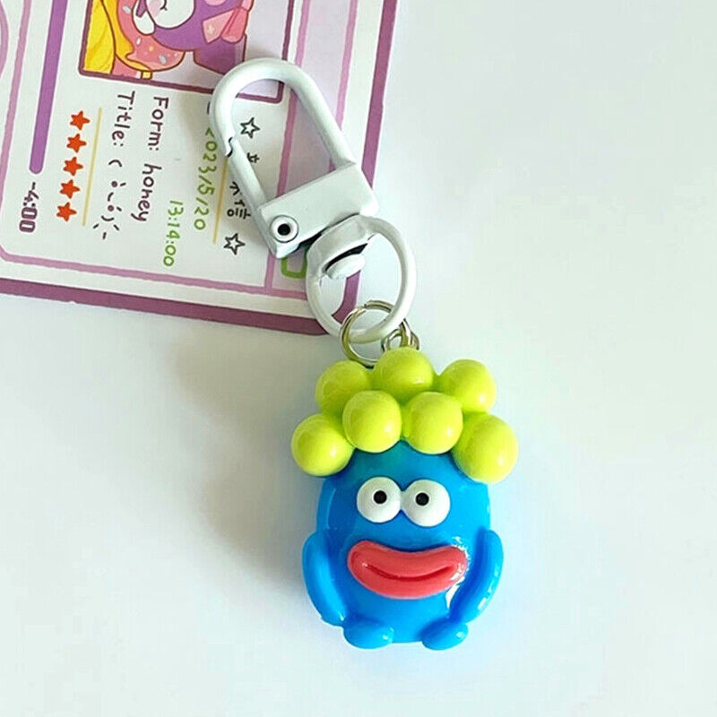 Sausage Big Mouth Monster Key Chain Doll Pendant Key Ring Charms Car Bag Decor