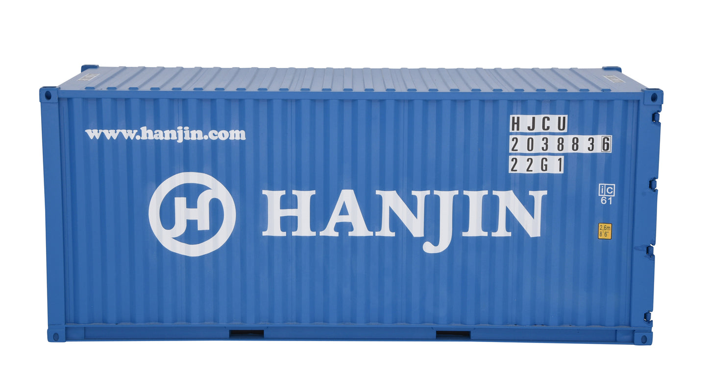 1:20 HANJIN Shipping Container Model ABS Resin & Wood
