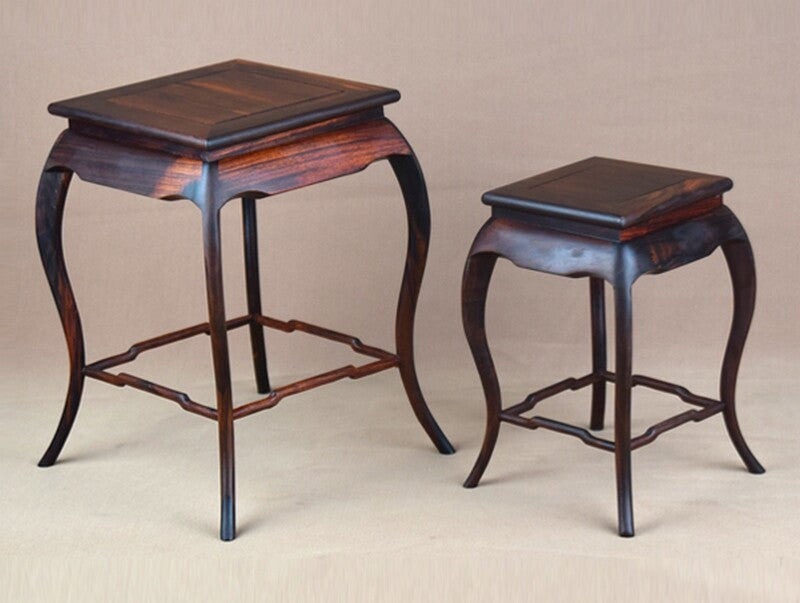 Chinese Rosewood Long Leg Display Rack Art Statue Bonsai Pot Base Home Decor