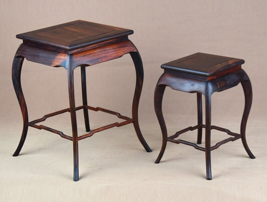 Chinese Rosewood Long Leg Display Rack Art Statue Bonsai Pot Base Home Decor