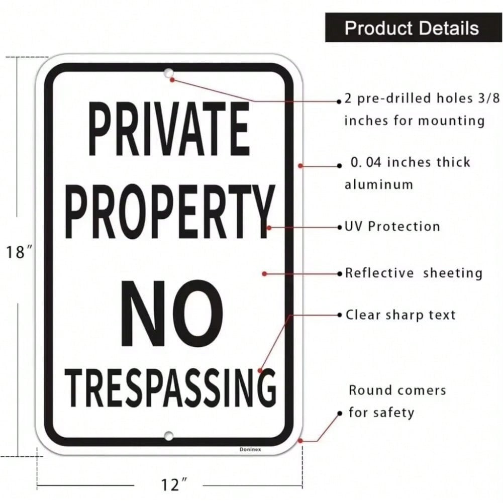 Reflective Metal Rust Prevention Sign – High Quality, Durable, Outdoor Decor